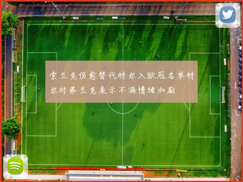 索兰克伤愈替代特尔入欧冠名单特尔对弗兰克表示不满情绪加剧